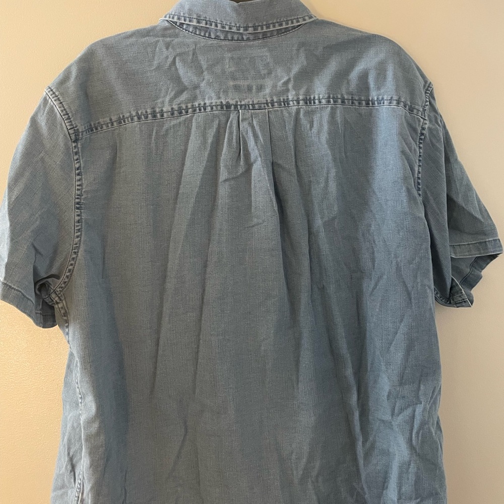COPY - Mens short sleeve, baby blue top. GoodFellow target brand XXL